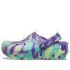 Crocs (GS) Classic vuoratut marmoripuukengät ”Neon Purple Multi” 207238-573
