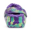 Crocs (GS) Classic vuoratut marmoripuukengät ”Neon Purple Multi” 207238-573