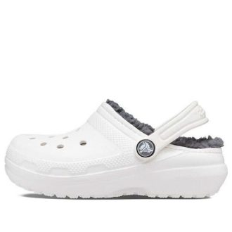 Crocs (GS) Classic vuoratut puukengät ”White Grey” 207009-10M Crocs (GS) Classic vuoratut puukengät ”White Grey” 207009-10M