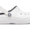 Crocs (GS) Classic vuoratut puukengät ”White Grey” 207009-10M