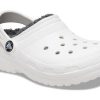 Crocs (GS) Classic vuoratut puukengät ”White Grey” 207009-10M