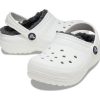 Crocs (GS) Classic vuoratut puukengät ”White Grey” 207009-10M