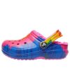 Crocs (GS) Classic vuoratut TieDye Graafiset puukengät ”Blue Pink” 206683-6RW