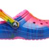 Crocs (GS) Classic vuoratut TieDye Graafiset puukengät ”Blue Pink” 206683-6RW