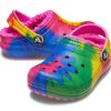 Crocs (GS) Classic vuoratut TieDye Graafiset puukengät ”Blue Pink” 206683-6RW