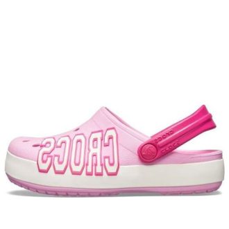 Crocs (GS) Crocband Logo Puukengät ”Pink White” 205533-6I2 Crocs (GS) Crocband Logo Puukengät ”Pink White” 205533-6I2