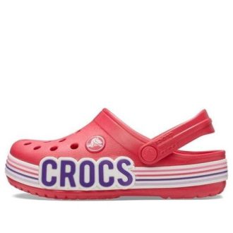 Crocs (GS) Crocband Logo Stripe puukengät ”Red White” 206345-611 Crocs (GS) Crocband Logo Stripe puukengät ”Red White” 206345-611