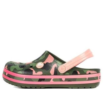 Crocs (GS) Crocband Multi Graphic -puukengät ”Green Pink” 205532-737