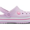 Crocs (GS) Crocband puukengät ”Pink White” 207005-6GD