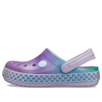 Crocs (GS) Crocband Rainbow Glitter Band -puukengät ”Purple Blue” 206344-530 Crocs (GS) Crocband Rainbow Glitter Band -puukengät ”Purple Blue” 206344-530