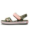 Crocs (GS) Crocband Seasonal Graphic Sandaalit ”Green Pink” 205765-737