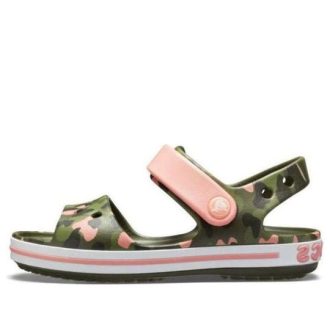 Crocs (GS) Crocband Seasonal Graphic Sandaalit ”Green Pink” 205765-737 Crocs (GS) Crocband Seasonal Graphic Sandaalit ”Green Pink” 205765-737
