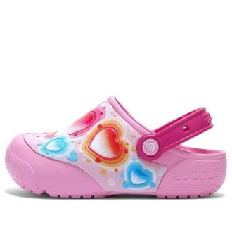 Crocs (GS) Fun Lab Heart Lights -puukengät ”Pink Blue” 205648-6I2 Crocs (GS) Fun Lab Heart Lights -puukengät ”Pink Blue” 205648-6I2
