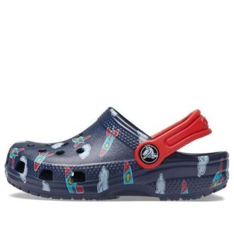Crocs (GS) Iconic Lightweight nilkkakiinnityspuukengät ”Blue Red” 207321-410