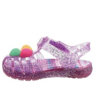Crocs (GS) Isabella Glitter litteät sandaalit ”Purple Pink” 205038-518 Crocs (GS) Isabella Glitter litteät sandaalit ”Purple Pink” 205038-518