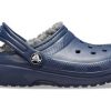 Crocs (GS) klassinen vuorattu kimalteleva puukenkä ”Blue” 207010-459