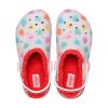 Crocs (GS) klassinen vuorattu korotettu Sweethearts puukengät ”Red White” 207738-119