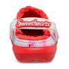 Crocs (GS) klassinen vuorattu korotettu Sweethearts puukengät ”Red White” 207738-119