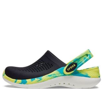 Crocs (GS) LiteRide 360 Marmoroidut puukengät ”Black Green Aqua” 207668-0C4 Crocs (GS) LiteRide 360 Marmoroidut puukengät ”Black Green Aqua” 207668-0C4