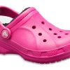 Crocs (GS) Ralen vuoratut puukengät ”Candy Pink Black” 16245-6X1