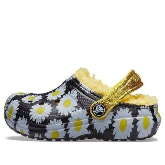 Crocs (GS) vuoratut Vacay Vibes -puukengät ”Black Daisy” 207318-0ZI