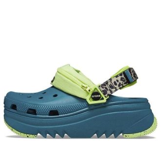 Crocs Hiker Xscape Animal Print Clog ”Teal Green” 208605-9DB