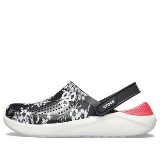 Crocs Lite Ride Hyper kukkapuukengät ”Black White Red” 205848-97J
