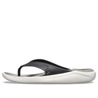 Crocs LiteRide Beach Flip-Flops musta harmaa ”Black Grey” 205182-05M