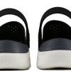 Crocs LiteRide LOGO Crocs Hollow Out Unisex mustat sandaalit ”Black White” 205893-066