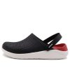 Crocs LiteRide mustat sandaalit ”Black White” 204592-066