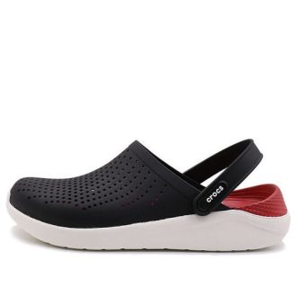 Crocs LiteRide mustat sandaalit ”Black White” 204592-066