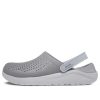 Crocs LiteRide salamakengät savunharmaa valkoiset sandaalit 204592-06J