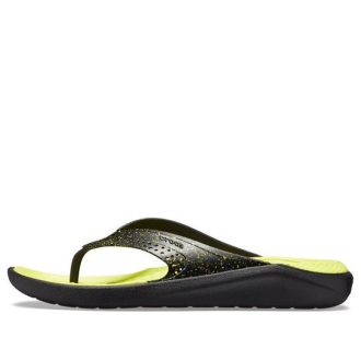 Crocs LiteRide varvastossut ”Black Yellow” 205940-060