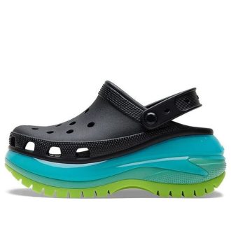 Crocs Mega Crush puukengät ”Black Multi” 207988-0C4