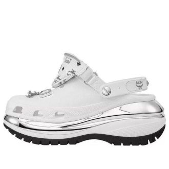 Crocs Mega Crush puukengät ”White Silver” 209357-100
