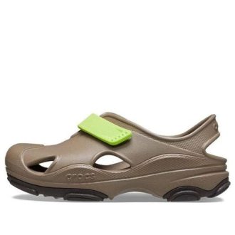 Crocs (PS) All Terrain Fisherman sandaalit ”Beige Green” 208351-260