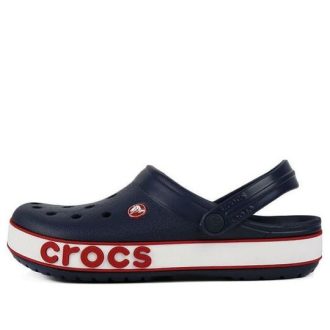 Crocs (PS) Corcband Bold Logo Minimalistinen rento sininen punainen sandaalit ”Blue Red” 206022-4CC Crocs (PS) Corcband Bold Logo Minimalistinen rento sininen punainen sandaalit ”Blue Red” 206022-4CC