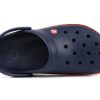 Crocs (PS) Corcband Bold Logo Minimalistinen rento sininen punainen sandaalit ”Blue Red” 206022-4CC