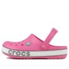 Crocs (PS) Crocband Bold Logo Outdoor Flat Heel Minimalistiset Urheilu Vaaleanpunaiset Sandaalit 206022-65Y