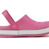 Crocs (PS) Crocband Bold Logo Outdoor Flat Heel Minimalistiset Urheilu Vaaleanpunaiset Sandaalit 206022-65Y