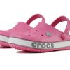 Crocs (PS) Crocband Bold Logo Outdoor Flat Heel Minimalistiset Urheilu Vaaleanpunaiset Sandaalit 206022-65Y