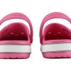 Crocs (PS) Crocband Bold Logo Outdoor Flat Heel Minimalistiset Urheilu Vaaleanpunaiset Sandaalit 206022-65Y
