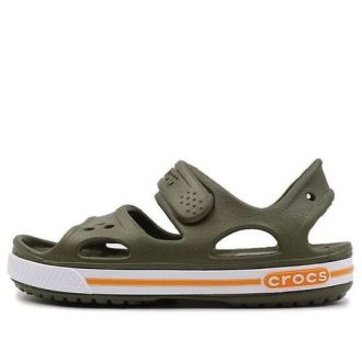 Crocs (PS) Flat Casual Army Green sandaalit 14854-309 Crocs (PS) Flat Casual Army Green sandaalit 14854-309