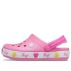 Crocs (PS) Fun Lab Mickey Lights -puukengät ”Pink Multi” 207459-669