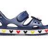 Crocs (PS) Funny Mickey Velcro Outdoor Open Toe Flat Heel Sports Deep Blue Sandaalit 206171-410