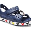 Crocs (PS) Funny Mickey Velcro Outdoor Open Toe Flat Heel Sports Deep Blue Sandaalit 206171-410