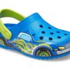 Crocs (PS) Funny Pattern Flat Heel Sports Siniset sandaalit 207074-4JL Crocs (PS) Funny Pattern Flat Heel Sports Siniset sandaalit 207074-4JL