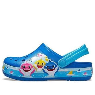 Crocs (PS) Funny Shark Small Crocs Outdoor Flat Heel Beach Sports Siniset sandaalit 206704-4JL Crocs (PS) Funny Shark Small Crocs Outdoor Flat Heel Beach Sports Siniset sandaalit 206704-4JL