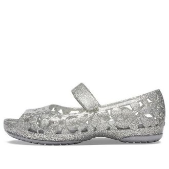 Crocs (PS) Isabella Flower Flat ”Silver” 205461-040 Crocs (PS) Isabella Flower Flat ”Silver” 205461-040