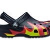 Crocs (PS) klassinen liekkipuukenkä ”Black Red Green” 206629-0X9